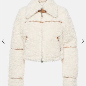 Simkhai Cream Sherpa Jacket